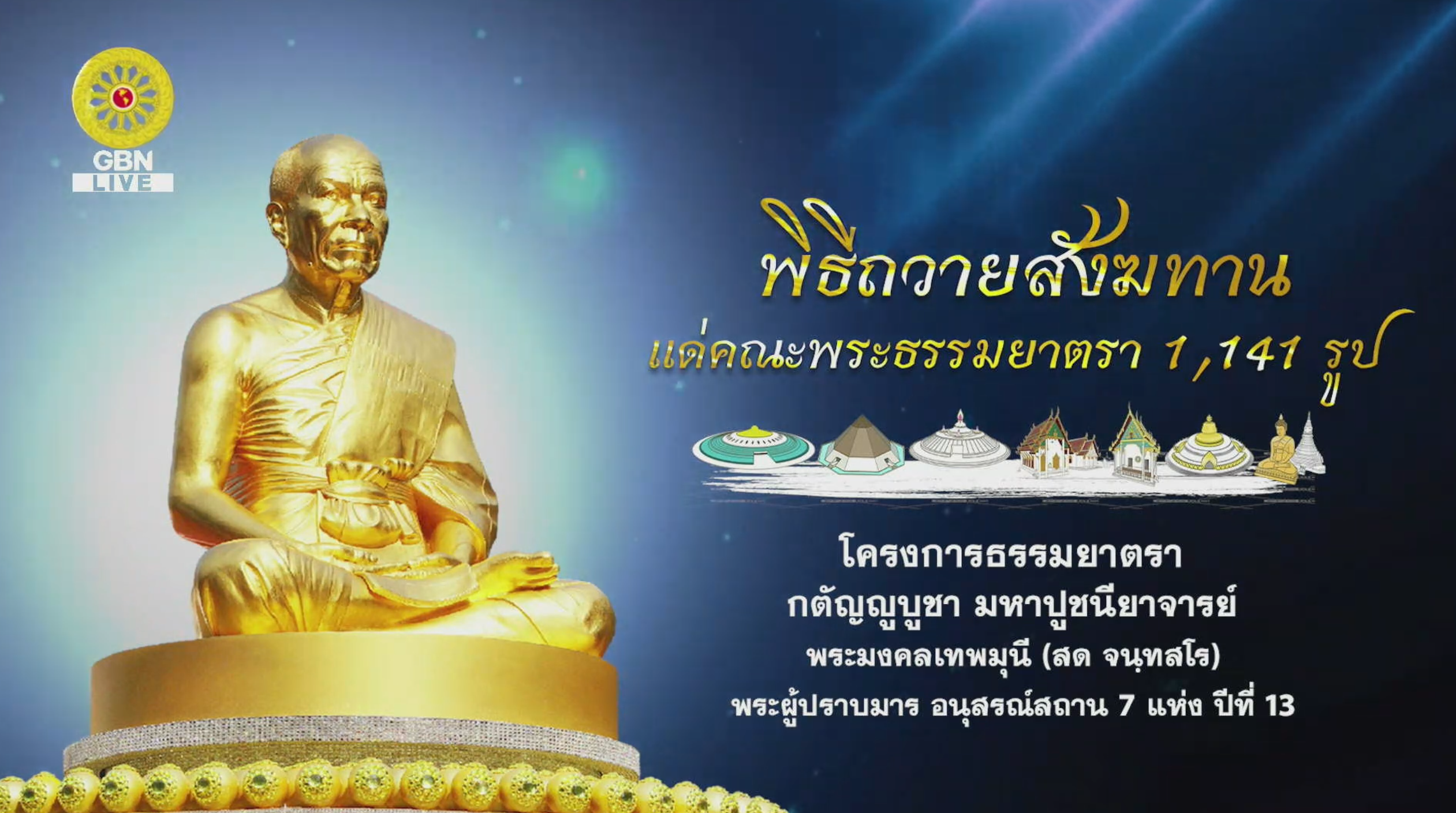 พิธีถวายสังฆทาน แด่ คณะพุทธบุตรธรรมยาตรา ปีที่ 13 680118