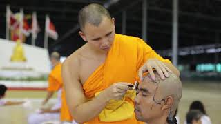 พิธีตัดปอยผมและปลงผมธรรมทายาท