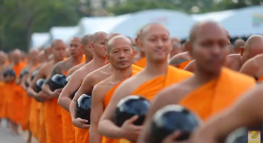  ความปลื้มใจถวายภัตตาหารเช้าพระธรรมยาตรา 3มค62